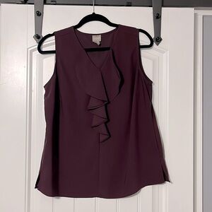Chicos maroon sleeveless blouse